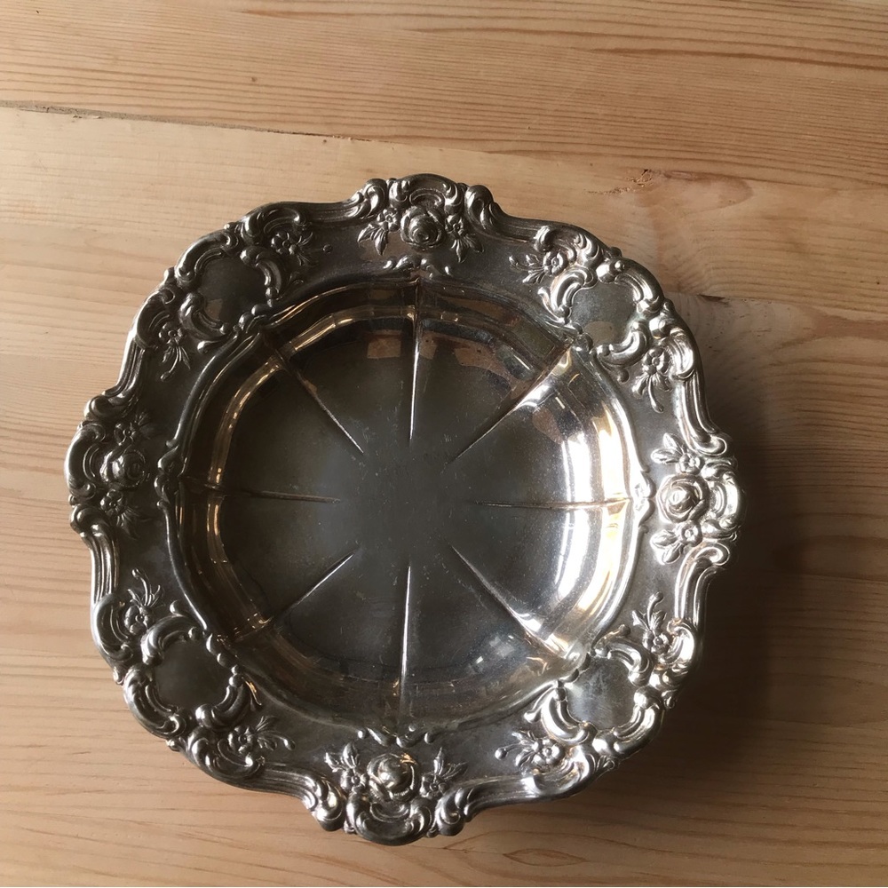 vintage silver platter - Picture 1 of 6